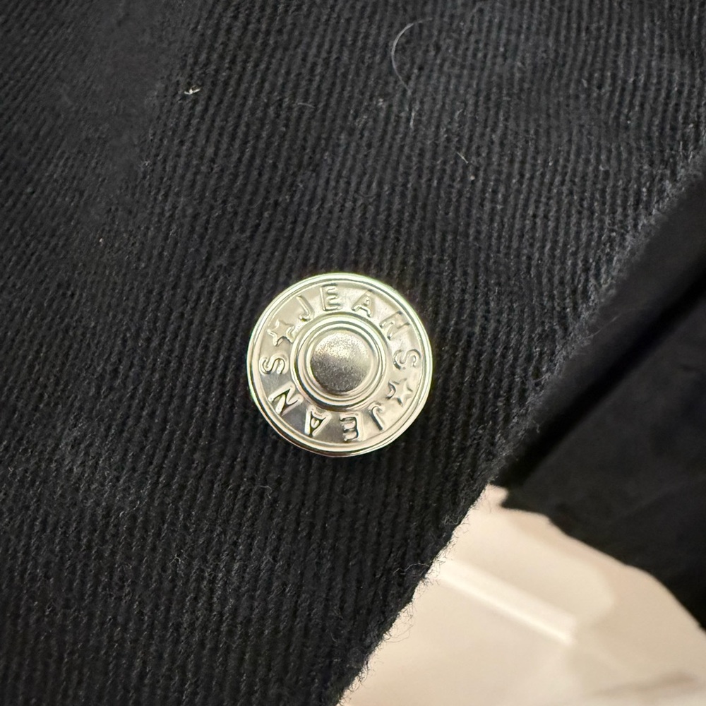 Black Studded Denim Vest - Picture 5 of 8